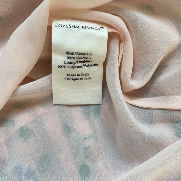 NWT LoveShackFancy Silk Ruffle Mini Skirt - Picture 5 of 7